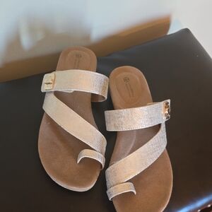 Giani Bernini Gold Strappy Sandals